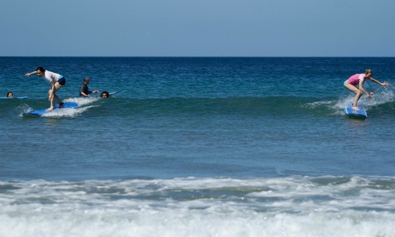 Tamarindo on a day with small waves